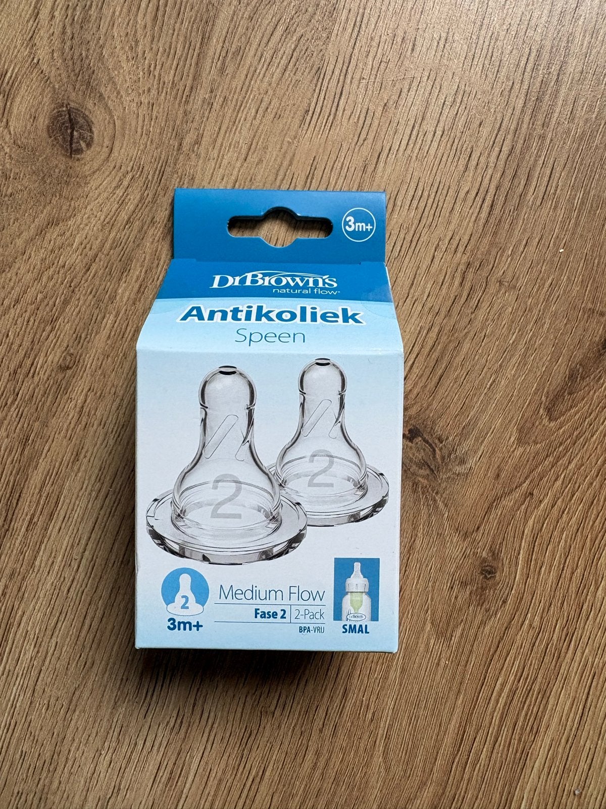 Dr. Brown's anti-koliek spenen (3m+) 2-pack, Ophalen of Verzenden, Nieuw