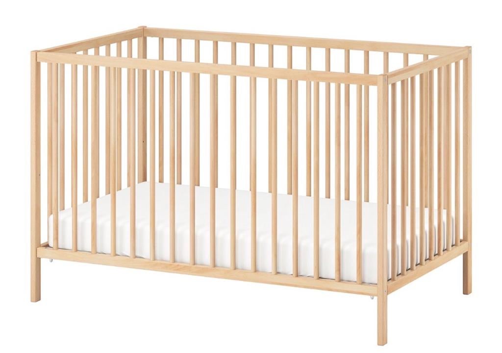 IKEA Gulliver Ledikant - Naturel Hout met Matras, Kinderen en Baby's, Babywiegjes en Ledikanten, Ophalen, Zo goed als nieuw, Ledikant
