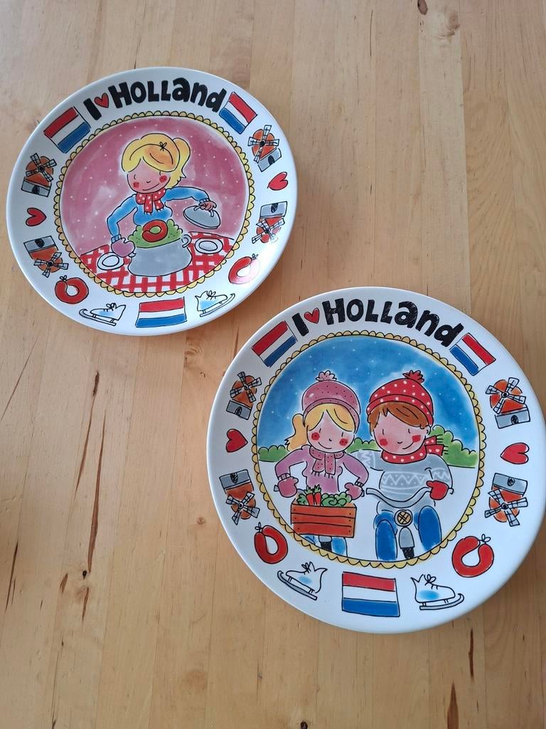 Blond Amsterdam borden 'I Love Holland' winterthema, Huis en Inrichting, Keuken | Servies, Blond Amsterdam, Keramiek, Ophalen of Verzenden
