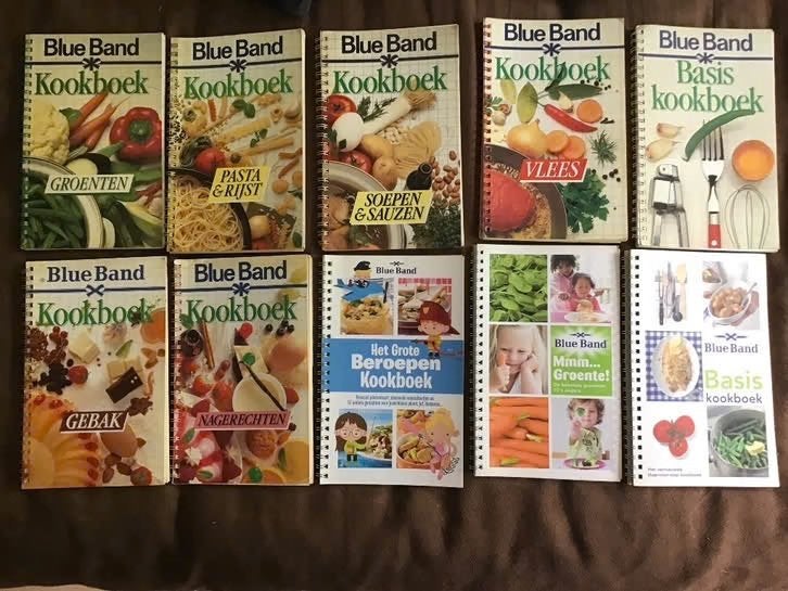 10 Blue Band ringband kookboeken, Boeken, Ophalen of Verzenden, Gelezen, Overige gebieden