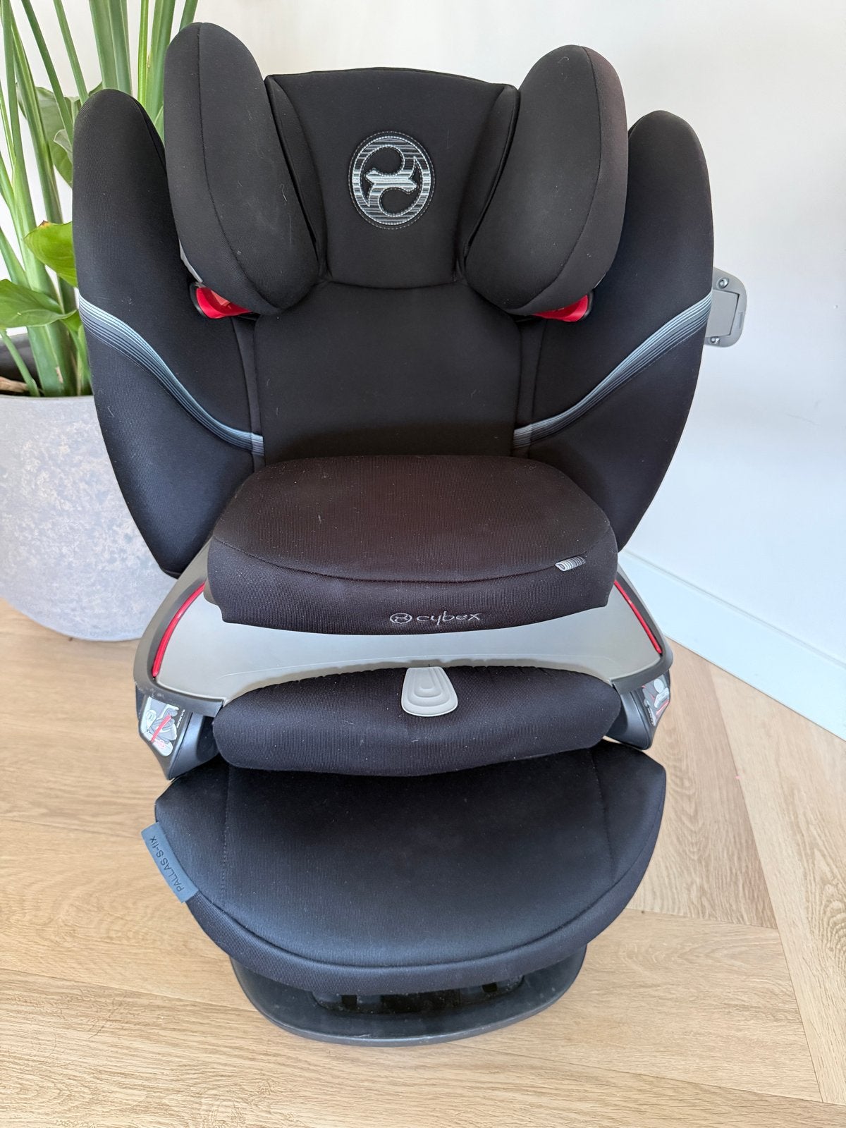Cybex Pallas S-Fix autostoel - Zwart, Autogordel of Isofix, Gebruikt, Afneembare rugleuning, 9 t/m 36 kg