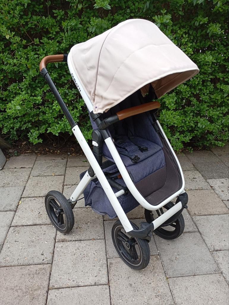 Dubatti 2 in 1 kinderwagen met adaptor voor Maxi Cosi, Kinderen en Baby's, Kinderwagens en Combinaties, Gebruikt, Verstelbare duwstang