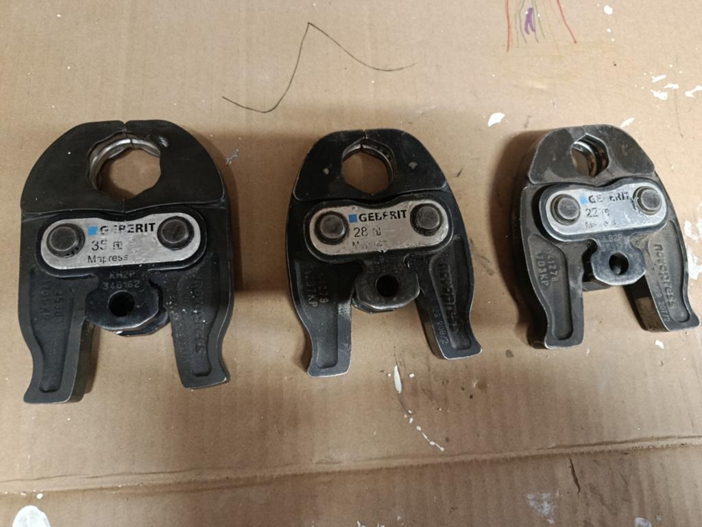 Geberit M-profiel persbekken 22 en 28mm, Verzenden, Gebruikt