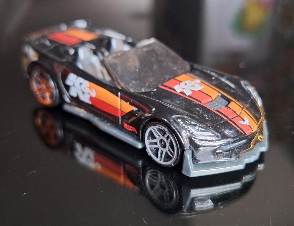 Hotwheels chevrolet corvette c7  K&N, Ophalen of Verzenden, Zo goed als nieuw, Auto