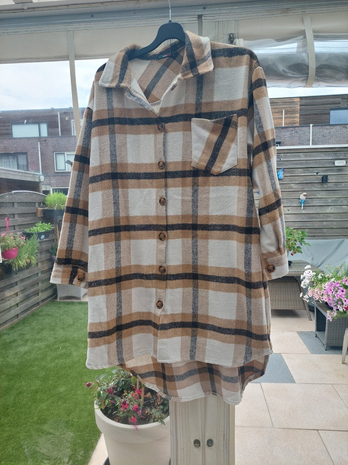 houthakkers blouse maat 42, Ophalen of Verzenden, Zo goed als nieuw, Maat 42/44 (L), Beige