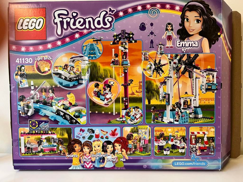 LEGO Friends 41130 Achtbaan in Pretpark, Kinderen en Baby's, Speelgoed | Duplo en Lego, Lego, Friends, Ophalen of Verzenden, Zo goed als nieuw
