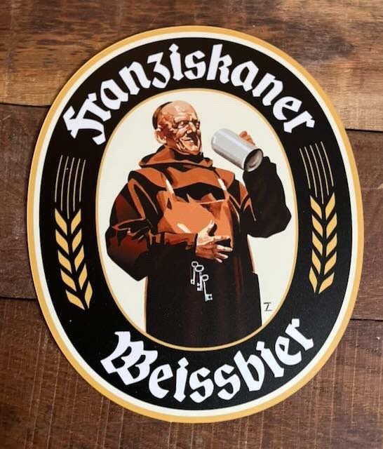 Fransiskaner Cafe  reclamebord kunststof  25x29,55, Verzamelen, Ophalen of Verzenden, Zo goed als nieuw, Reclamebord, Plaat of Schild