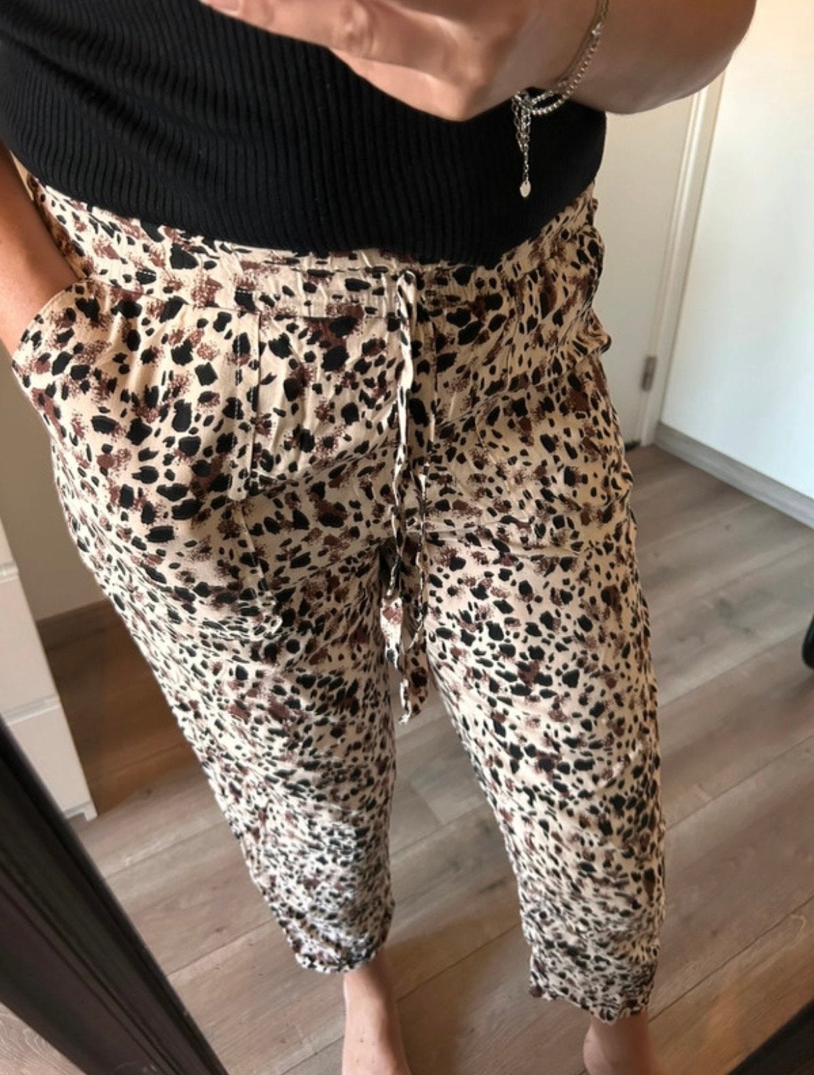 Primark luipaardprint broek maat 40, Kleding | Dames, Maat 38/40 (M), Beige, Ophalen of Verzenden, Zo goed als nieuw