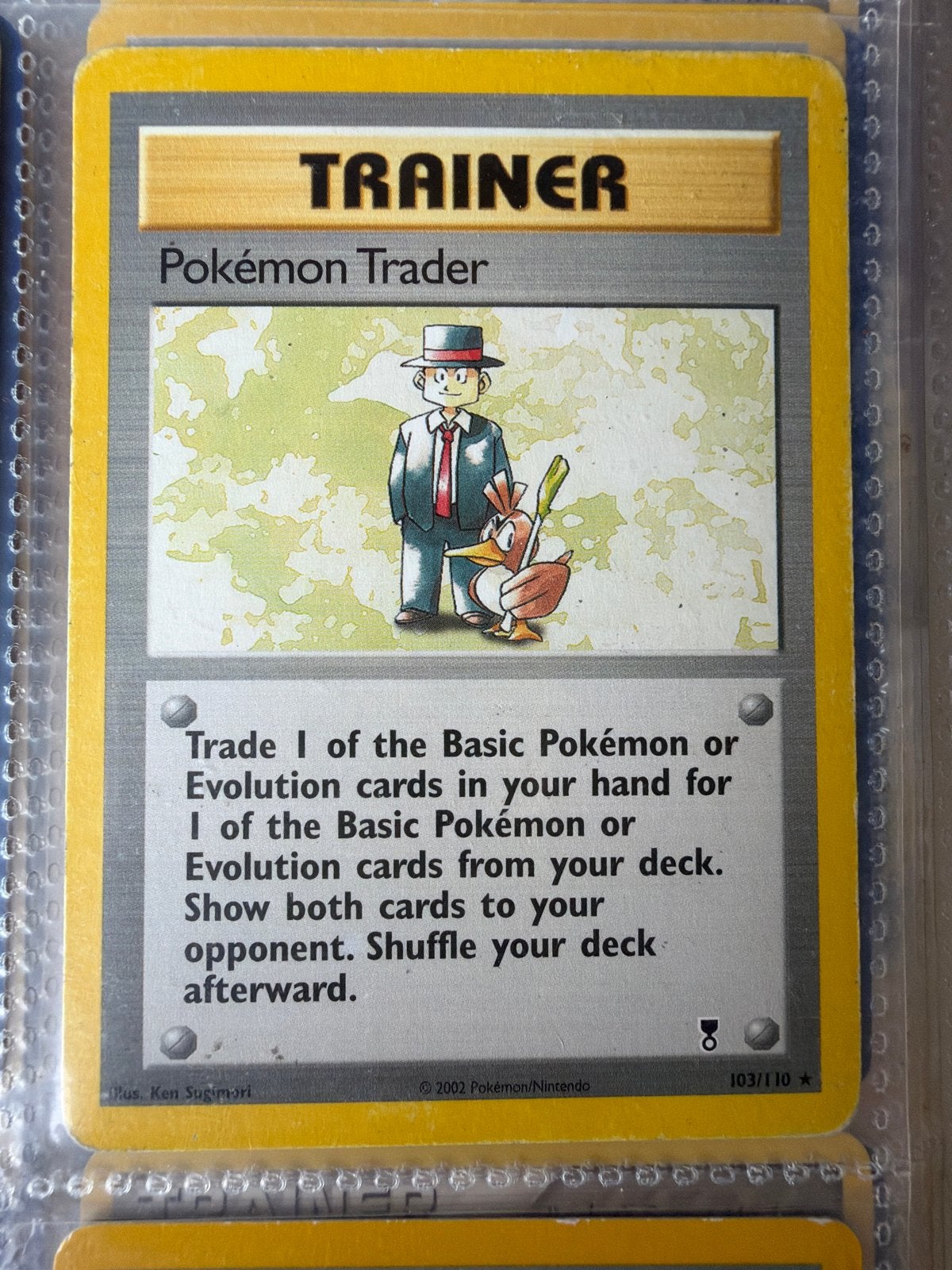 Pokémon Trainer Kaart - Pokémon Trader 103/110, Ophalen of Verzenden, Gebruikt, Losse kaart
