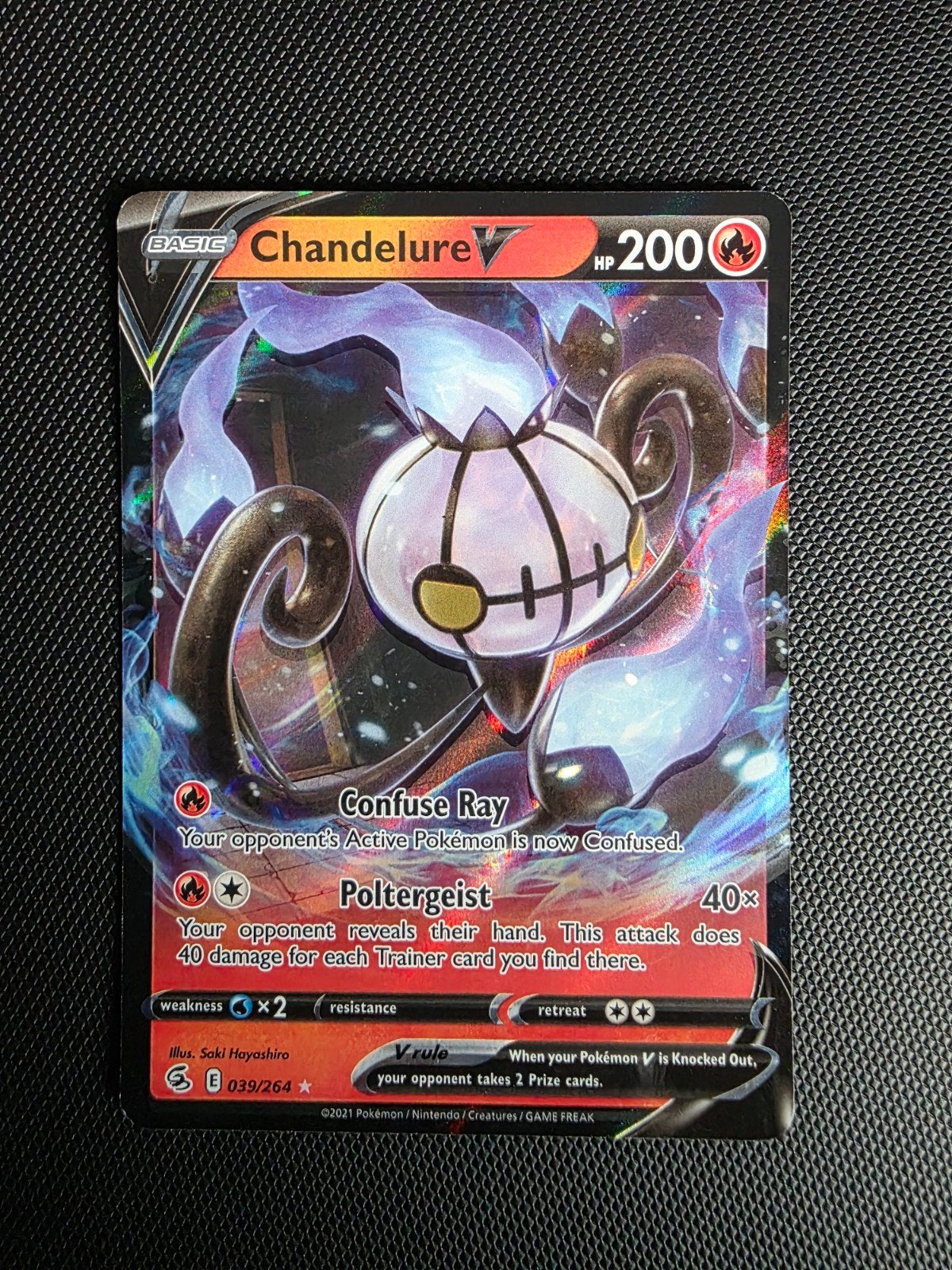Chandelure V #039 fusion strike, Ophalen of Verzenden, Nieuw, Losse kaart