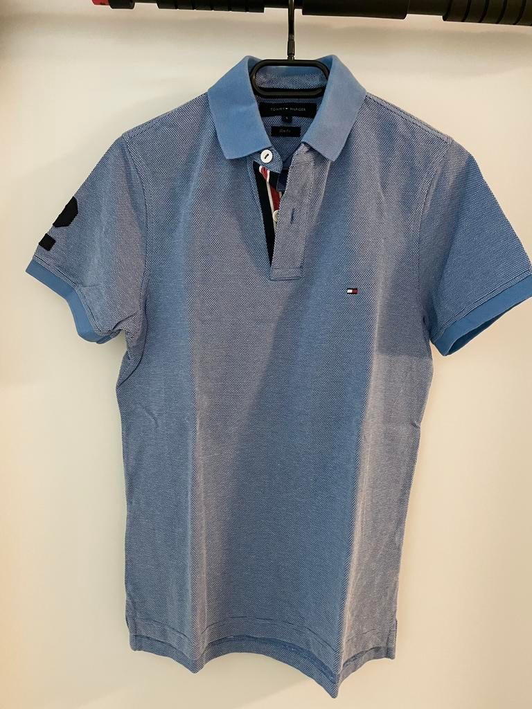 Tommy Hilfiger Polo Lichtblauw S - Zo goed als nieuw, Ophalen of Verzenden, Zo goed als nieuw, Maat 46 (S) of kleiner, Blauw