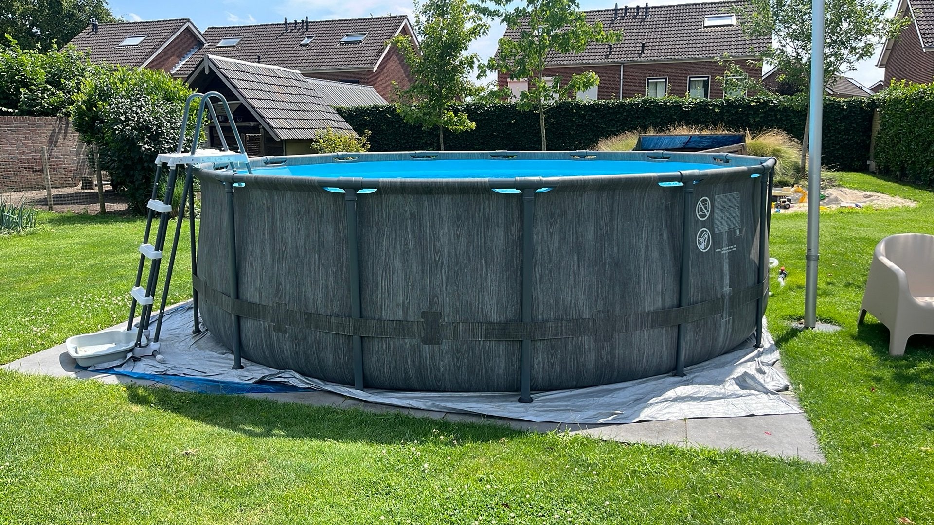 Intex zwembad 488 mm x 122 cm, Ophalen, Minder dan 80 cm, 300 cm of meer, Zo goed als nieuw