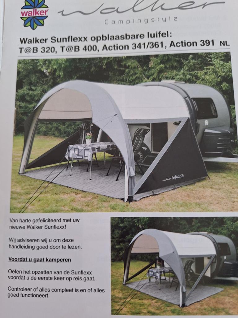 Walker Sunflexx opblaasbare luifel voor Adria Action 391, Caravans en Kamperen, Verzenden