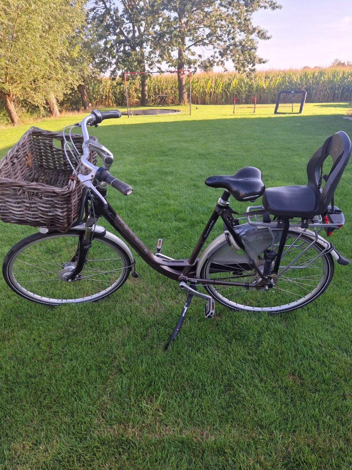 mama fiets Gazelle Orange Excellent Damesfiets met Mand en K, 53 tot 56 cm, Velgrem, Versnellingen, Ophalen of Verzenden