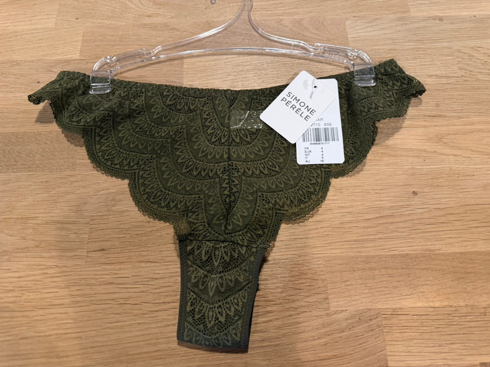 Simone perele string 42 NIEUW!! Nu €17,50, Ophalen of Verzenden, Groen, String