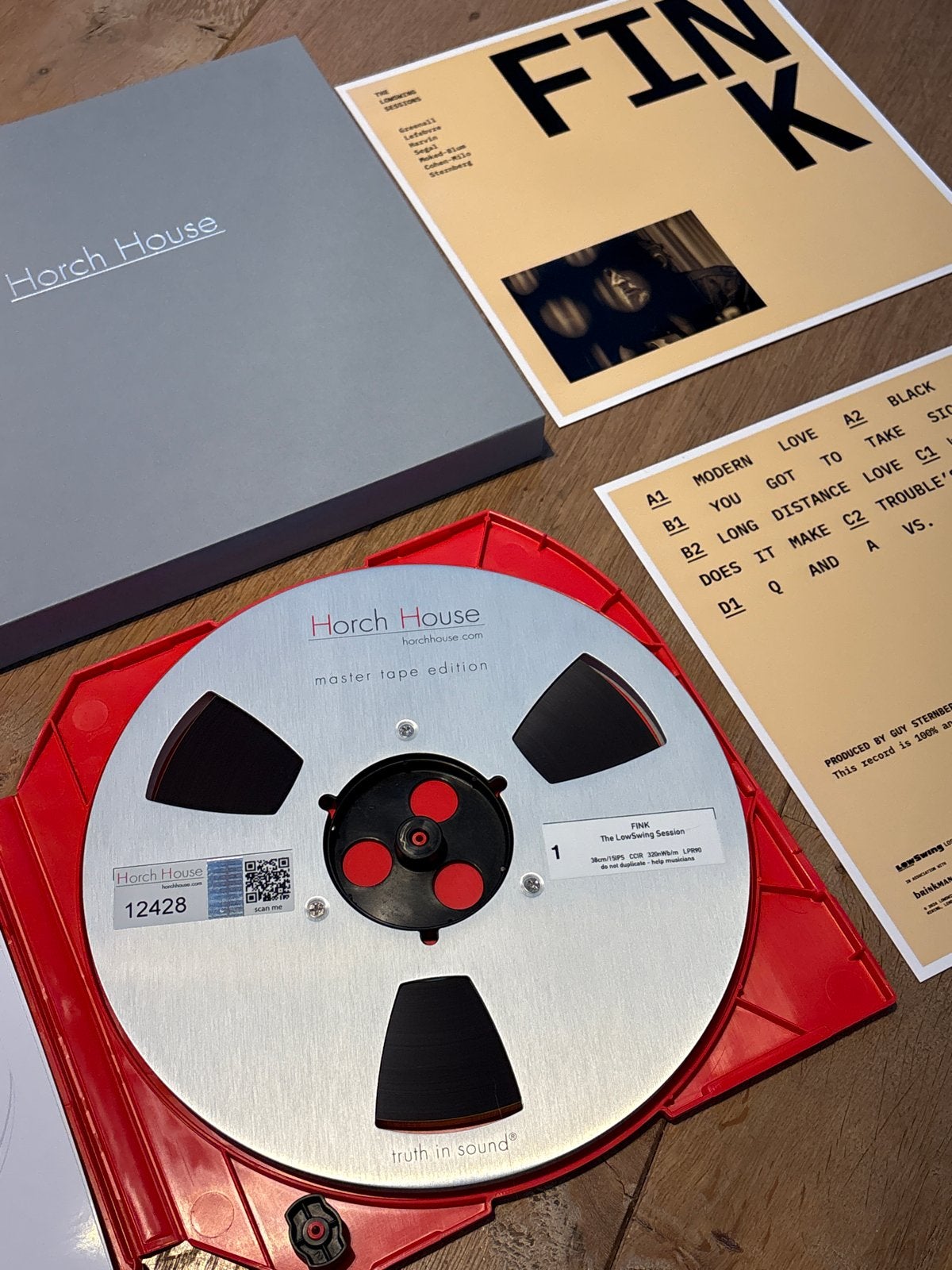 Fink LowSwing Sessions Horch House Master Tape Edition 15ips, Ophalen of Verzenden, Bandrecorder