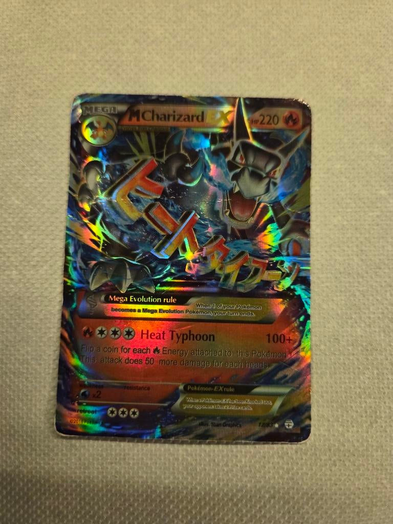 Pokémon M Charizard EX Kaart - Holo Foil, Ophalen of Verzenden, Gebruikt, Losse kaart, Foil