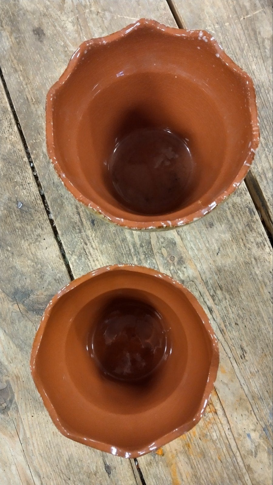 Set Vintage Marei Keramiek Bloempot Jaren '70 Made in W. Ger, Ophalen of Verzenden