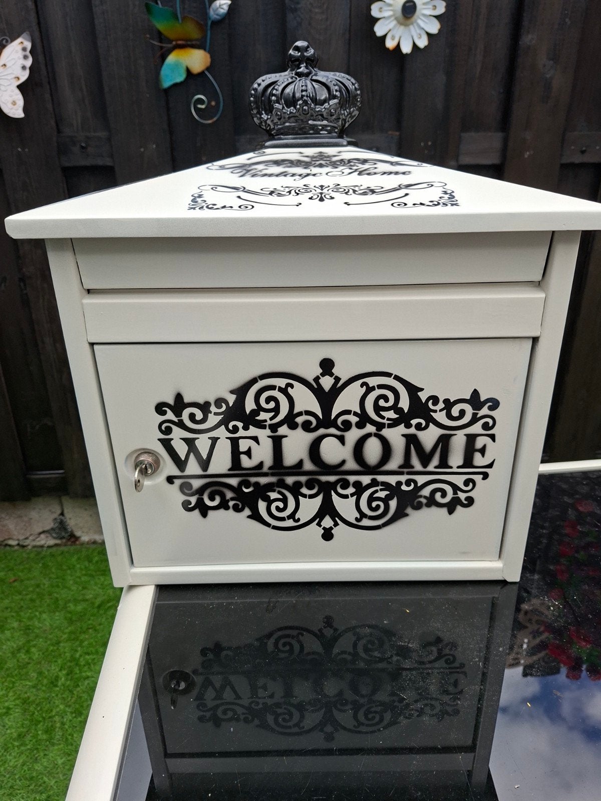 Decoratieve Brievenbus van Brabantia'Welcome' met Kroon - Wi, Ophalen of Verzenden, Zo goed als nieuw, IJzer