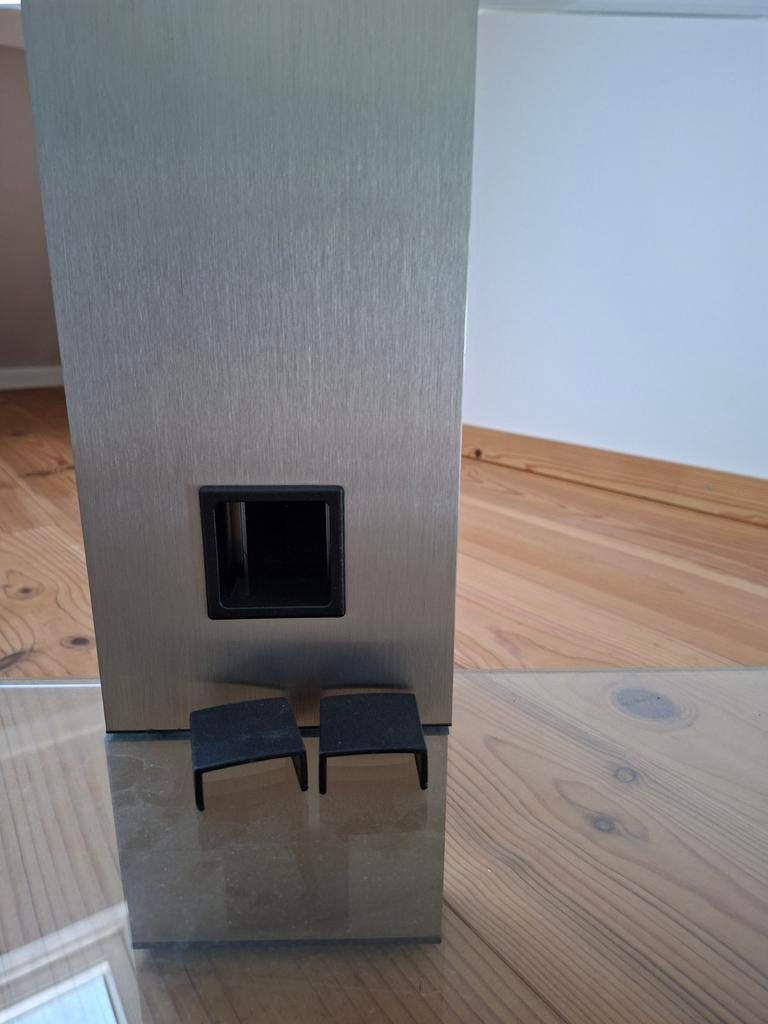 Sonorous Tempered Glazen TV Tafel op Wielen, Ophalen, 100 tot 150 cm, Minder dan 100 cm, 25 tot 50 cm