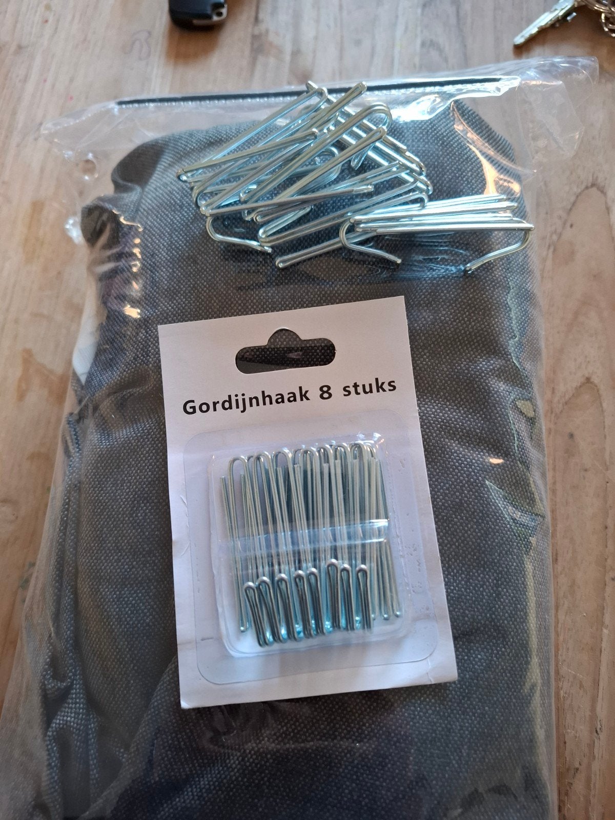 Gordijn Copia 140x260cm Grijs - Nieuw in verpakking, Ophalen, Kwantum, In te korten, Nieuw