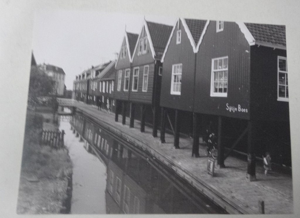 Marken,kaart van de achterkant van het huis van Sijtje Boes., Verzamelen, Ophalen of Verzenden, 1940 tot 1960, Ongelopen, Noord-Holland