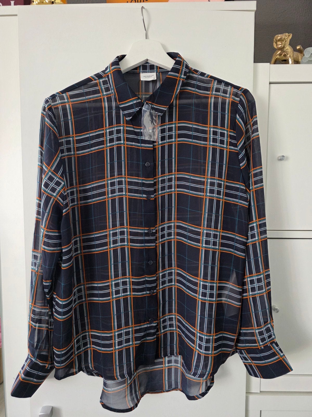 NIEUW Jacqueline de Yong mesh blouse maat 38, Maat 38/40 (M), Blauw, Nieuw, Ophalen of Verzenden