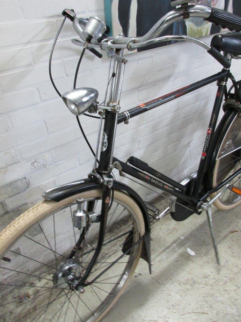 Gazelle Trimsport met stangtrommelremmen en 3 V-59 cm frame, Ophalen, Jaren '60 of nieuwer, 59 cm of meer, Gazelle