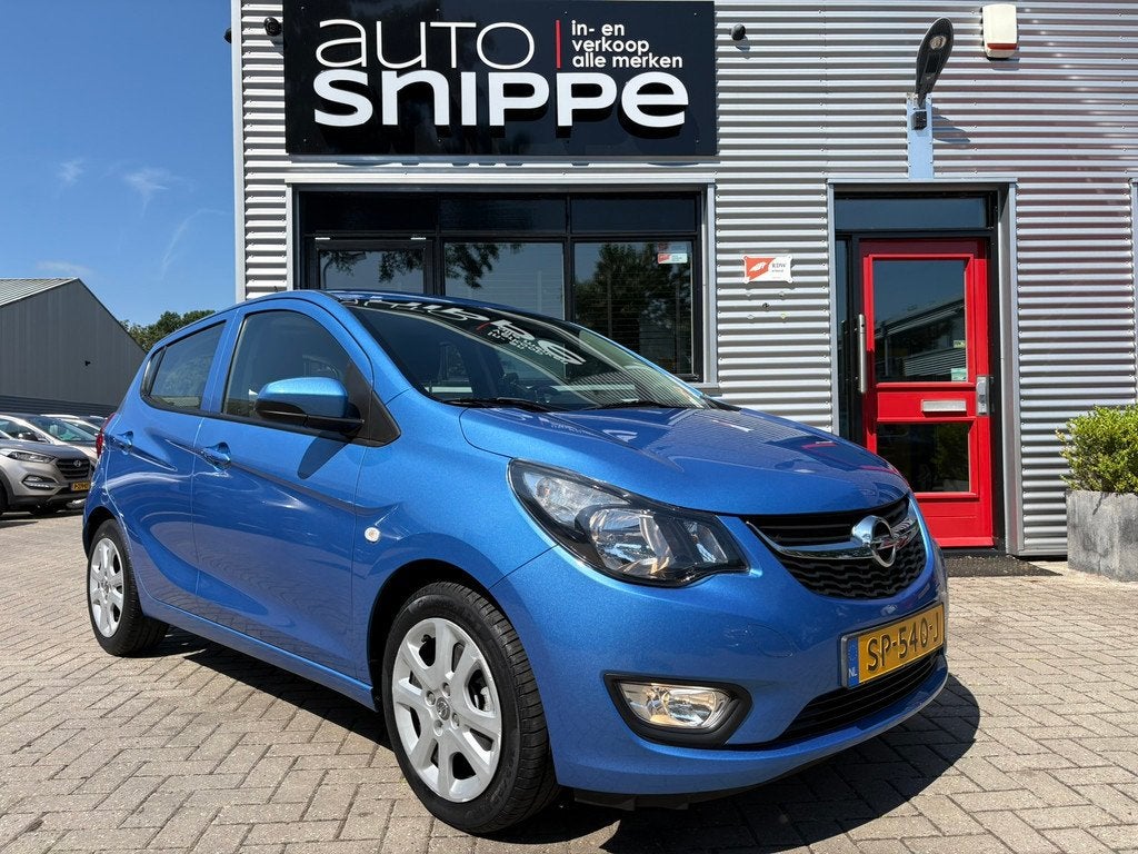 Opel KARL 1.0 ecoFLEX Edition -AUTOMAAT-TREKHAAK-AIRCO-CRUIS, 839 kg, Stof, Gebruikt, Blauw