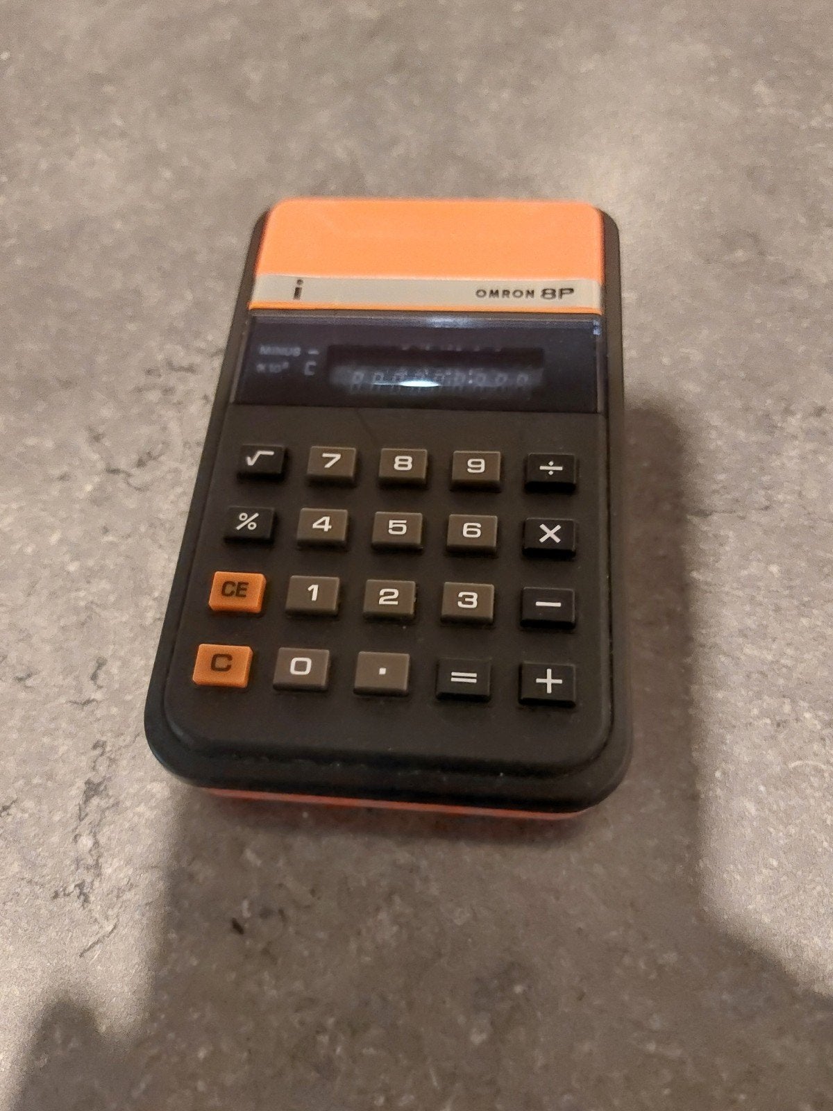 Rekenmachine vintage Omron 8P, Ophalen of Verzenden, Gebruikt