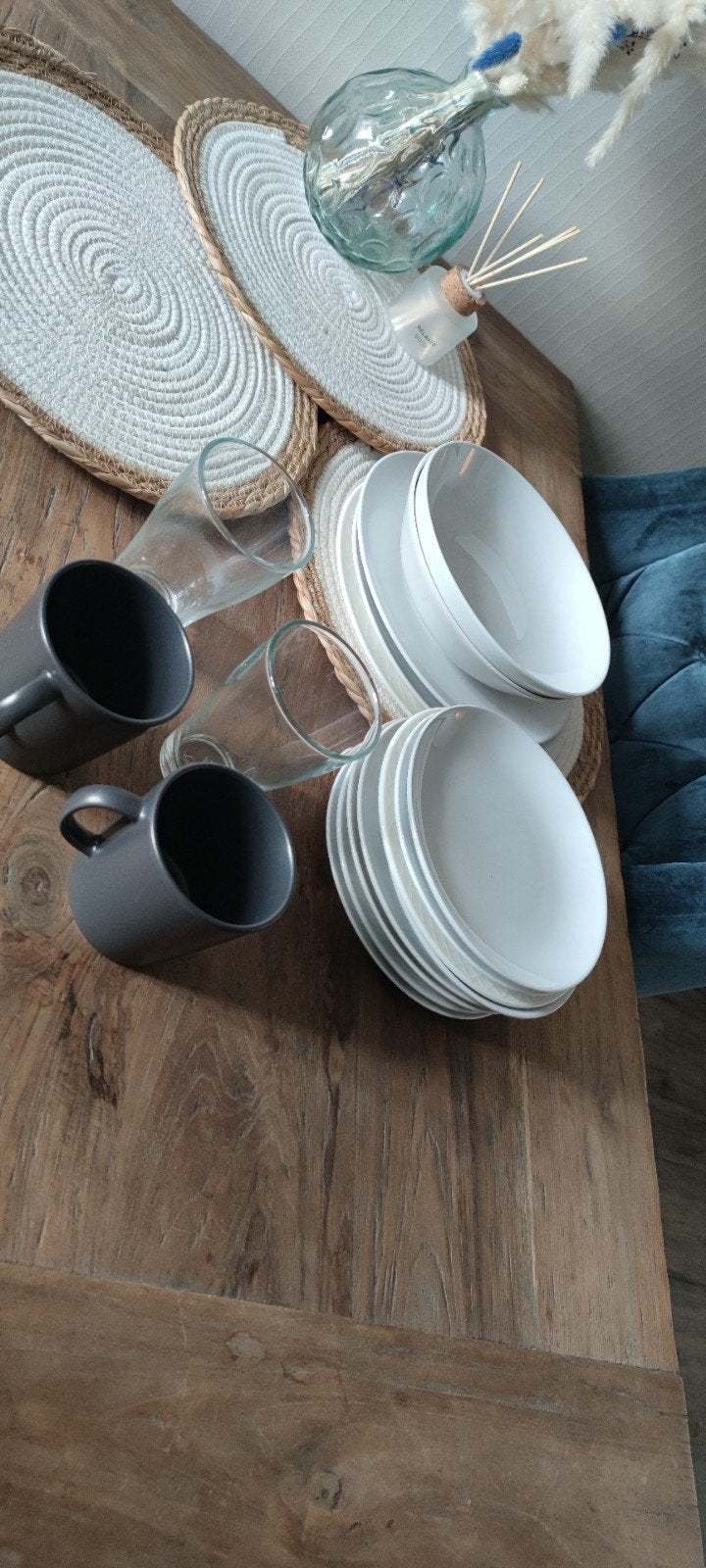 IKEA Servies: Borden, kommen en mokken, Gebruikt, Keramiek, IKEA, Ophalen of Verzenden