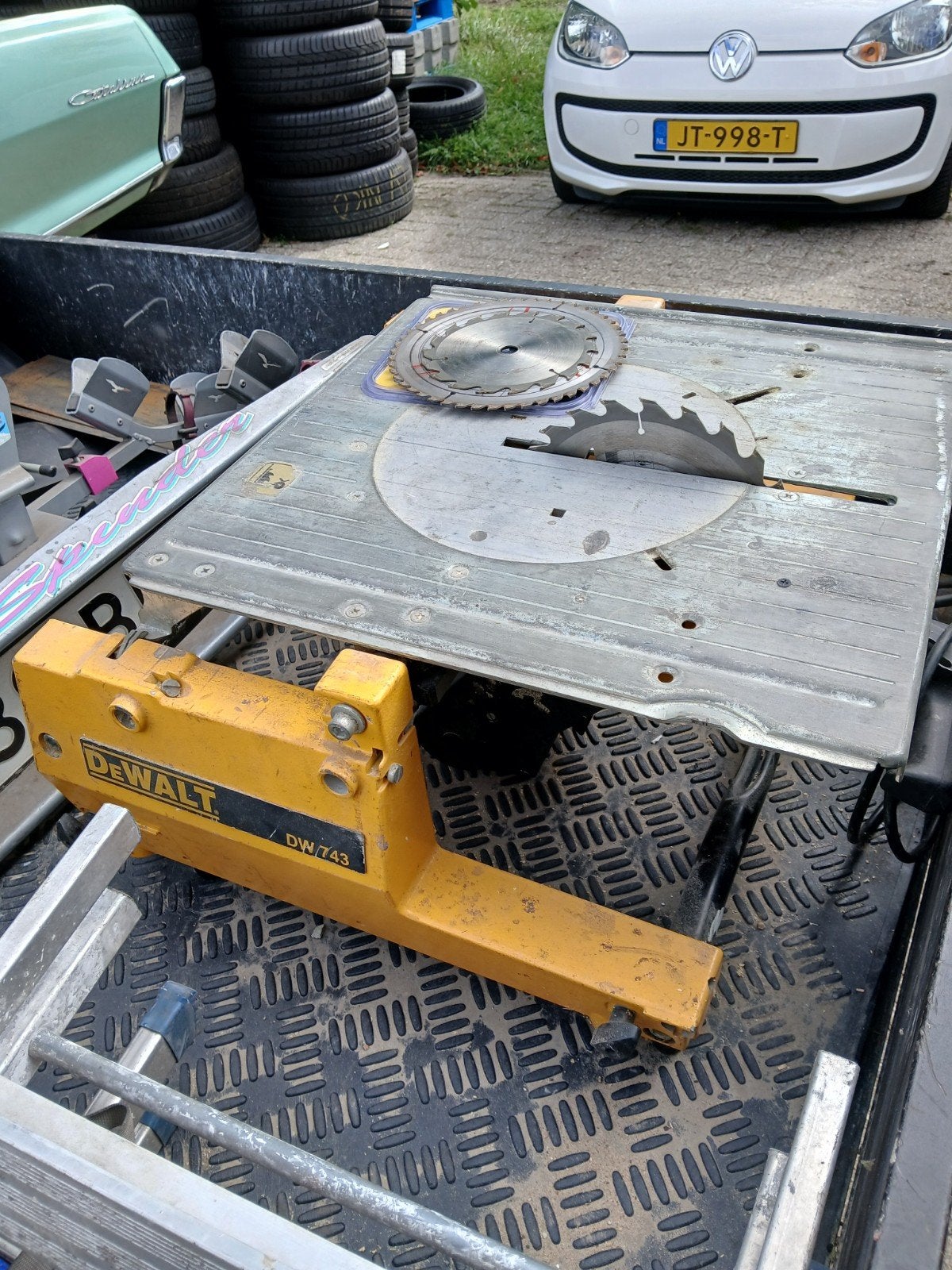afkortzaag De Walt 743, Doe-het-zelf en Verbouw, Gereedschap | Zaagmachines, Ophalen of Verzenden