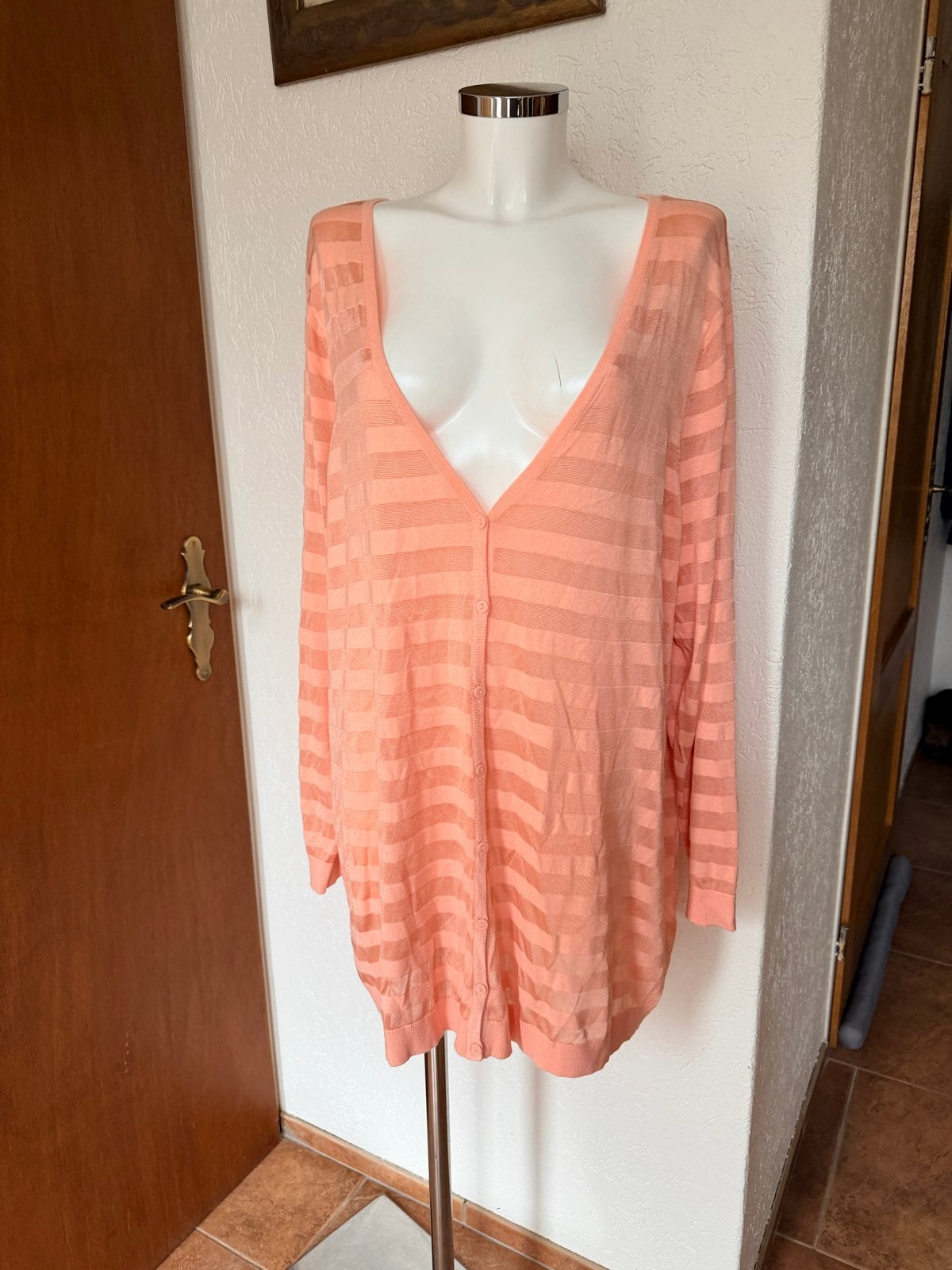Fijn zomers dun vest in pasteltint maat 52/54, Ophalen of Verzenden, Zo goed als nieuw, Maat 46/48 (XL) of groter, Roze
