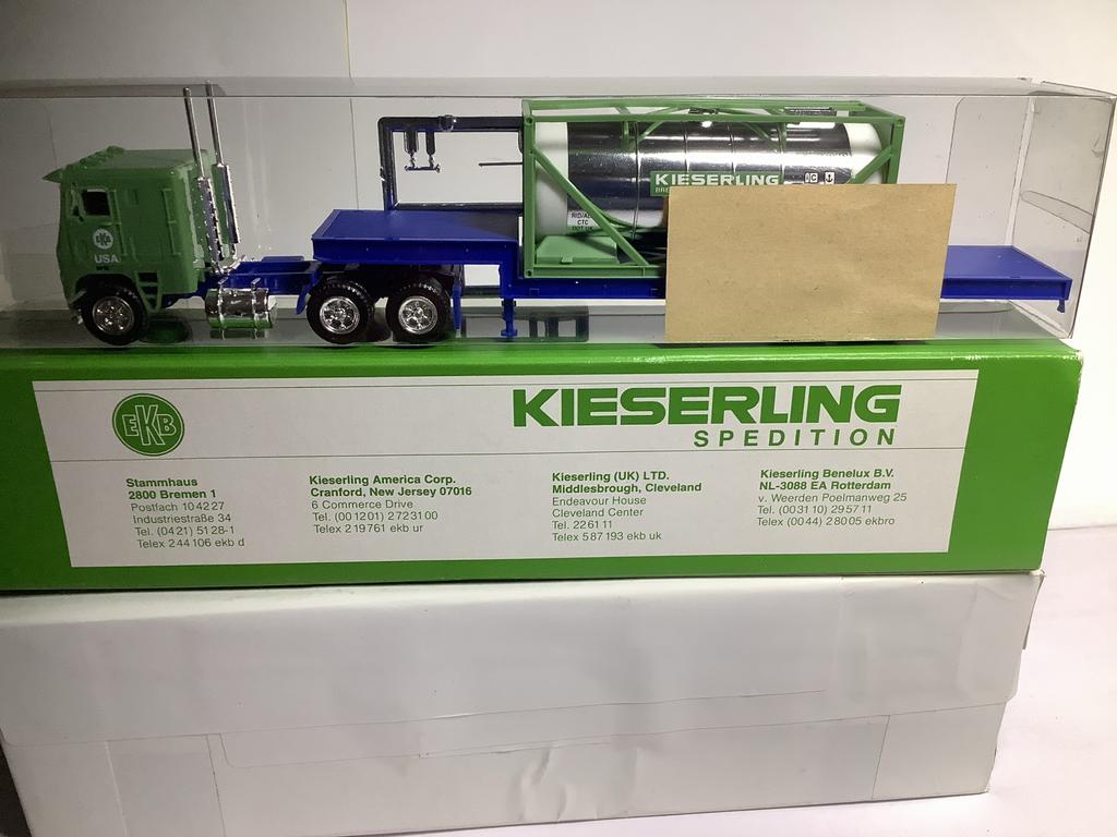Schaal is1:87 Kieserling Spedition vrachtwagen model met tan, Hobby en Vrije tijd, Modelauto's | 1:87, Ophalen of Verzenden, Nieuw