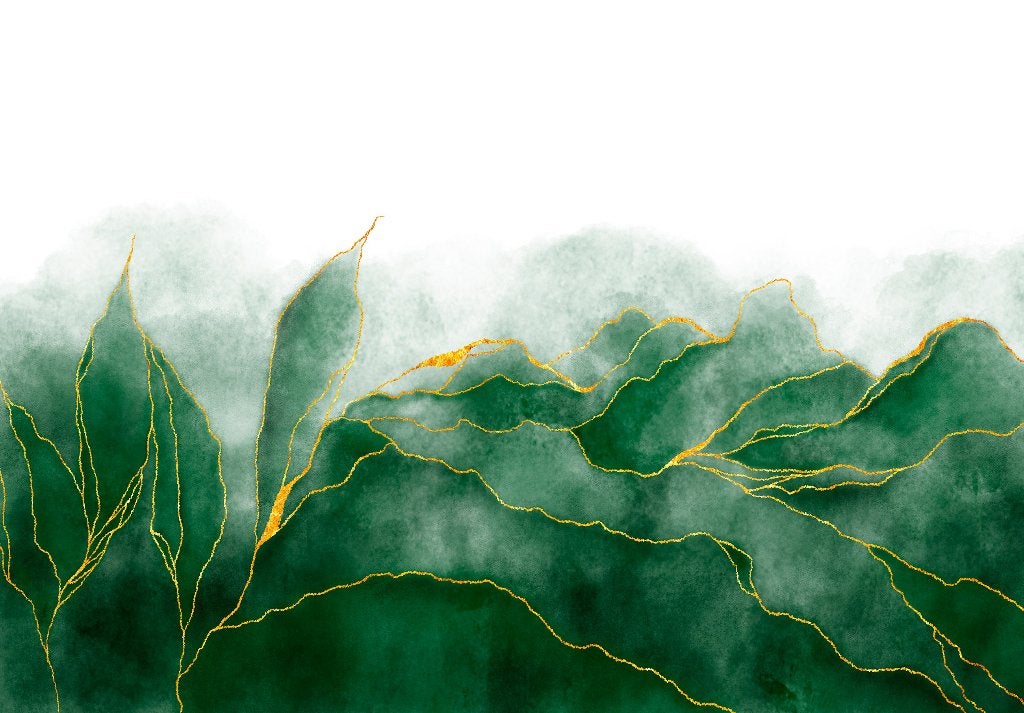 Abstract fotobehang Jungle bladeren, Op maat, Fotobehang4you, Verzenden, Fotobehang