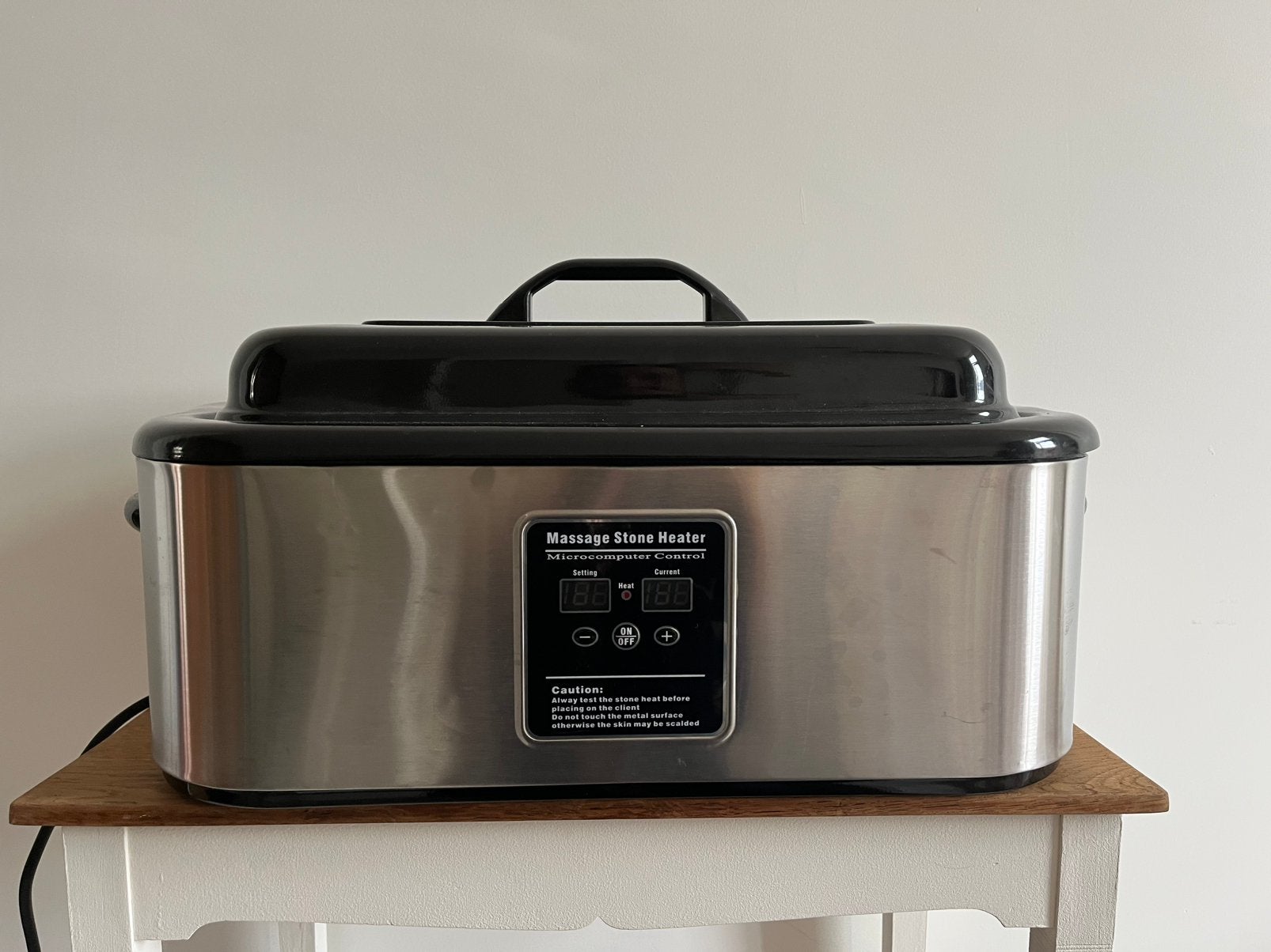 Prof. Hot Stone Heater 18L + Jade stenen – compl. Set, Ophalen, Zo goed als nieuw, Hotstone