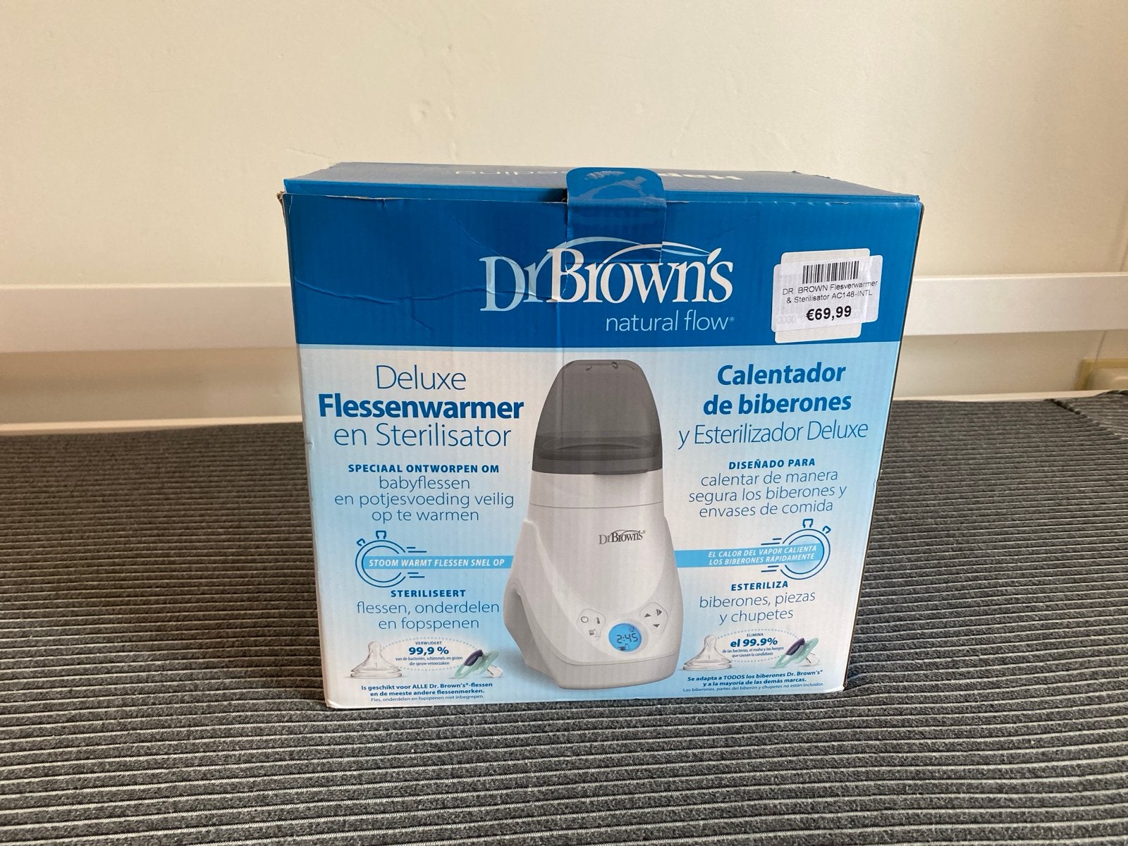 Dr. Brown's Deluxe Flessenwarmer en Sterilisator - Nieuw, Ophalen, Nieuw, Flessen- of potjesverwarmer, Dr. Brown's