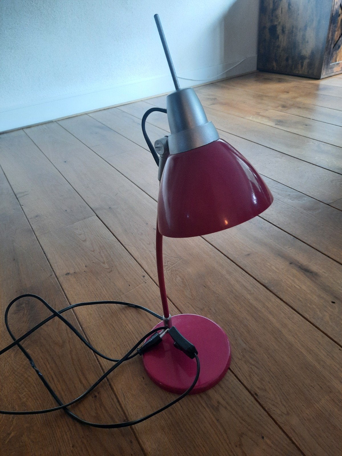 Roze bureaulamp tafellamp, Bureaulamp, Gebruikt, E14 (klein), Ophalen of Verzenden
