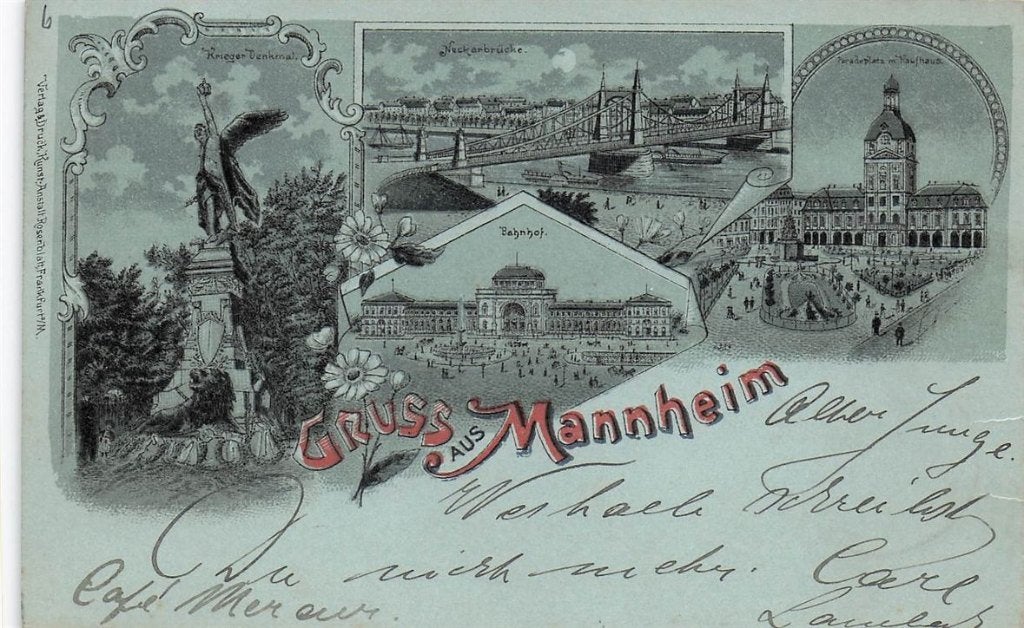 702-105-039 Mannheim, Verzenden, Voor 1920, Duitsland