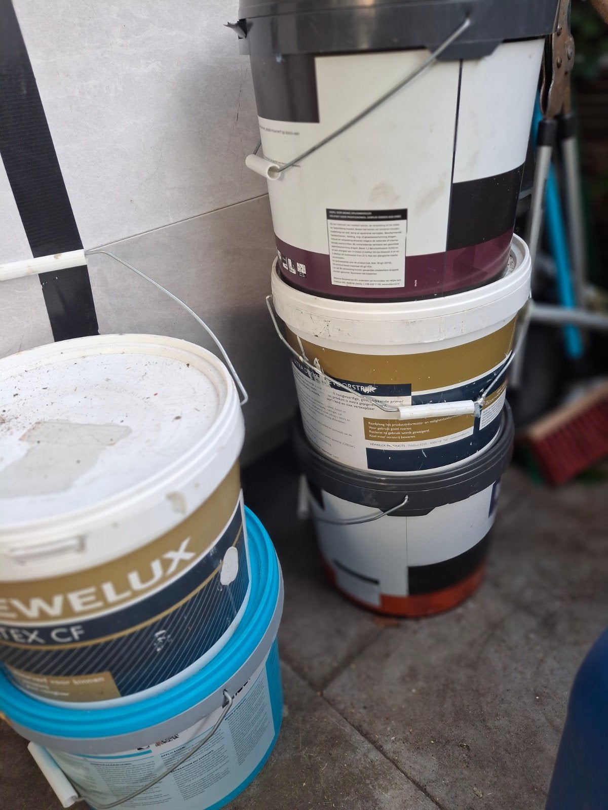 15 kratten met accu's, apparatuur etc., Ophalen, Gebruikt, Gereedschapsset, Bosch