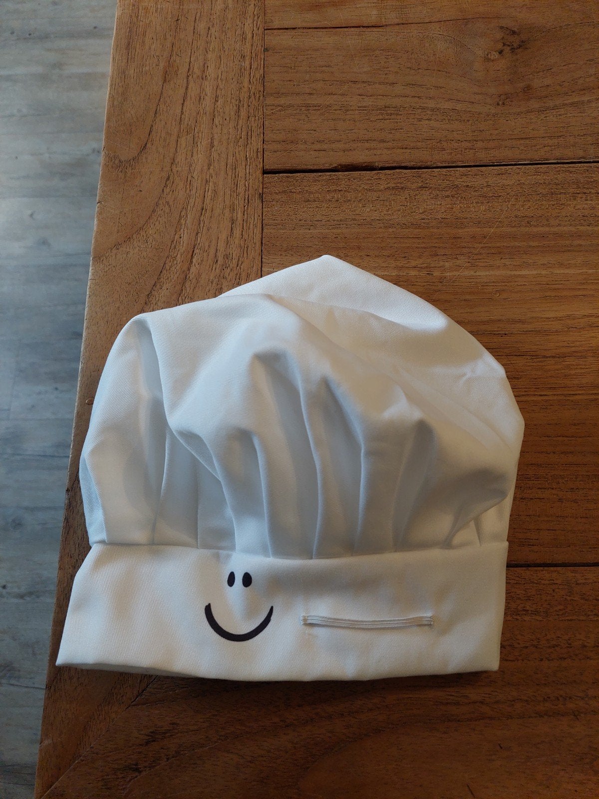Leuke koksmuts met smiley voor kinderen, Ophalen of Verzenden, Gebruikt, Onbekend, Jongen of Meisje