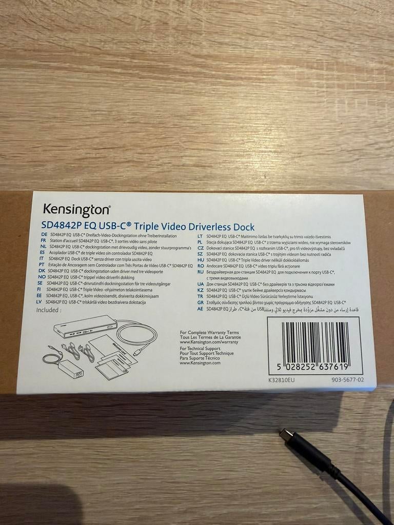 Kensington SD4842P EQ USB-C Driverless Dockingstation, Ophalen of Verzenden, Zo goed als nieuw