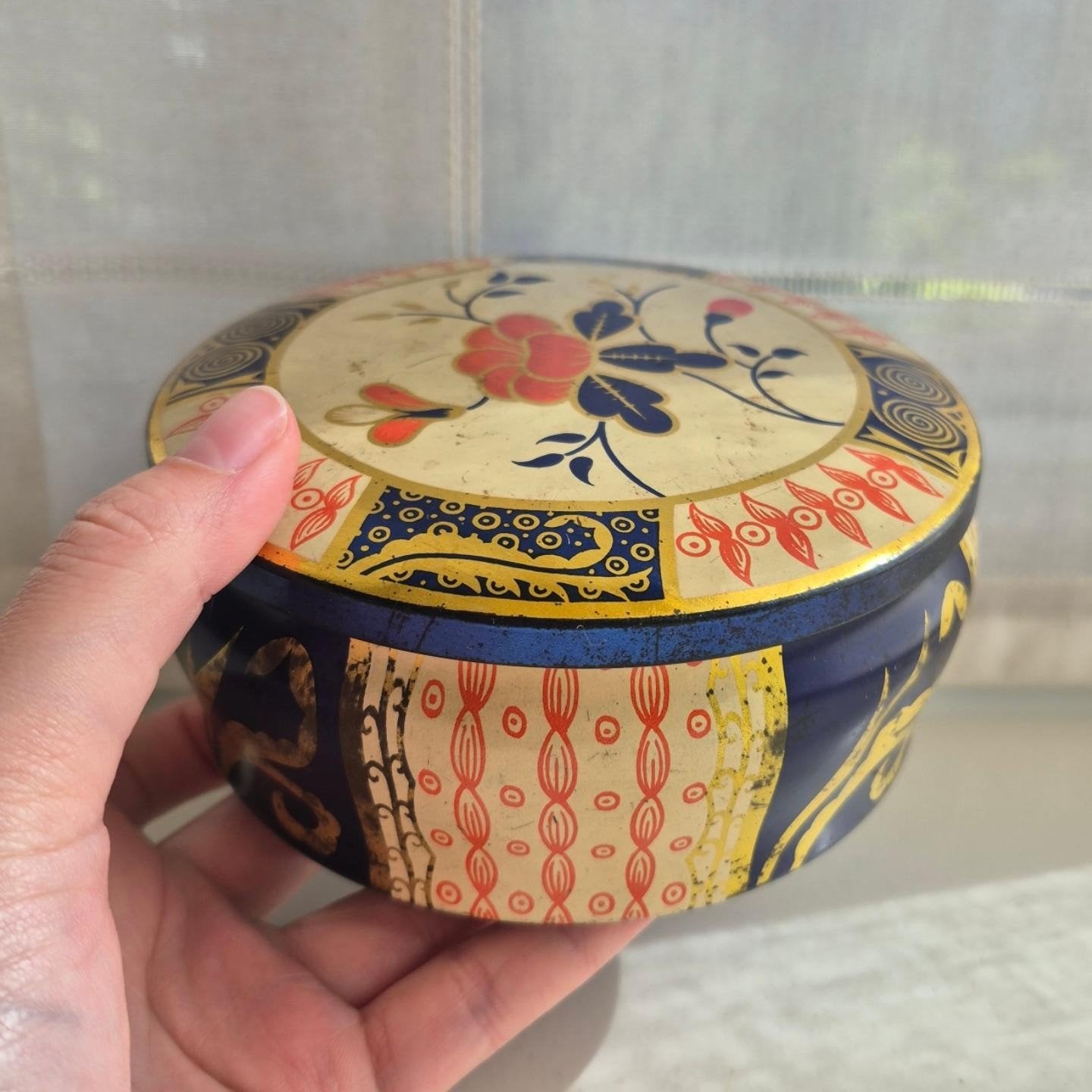 vintage (koek)blik, Ophalen of Verzenden, Gebruikt, Overige, Overige merken