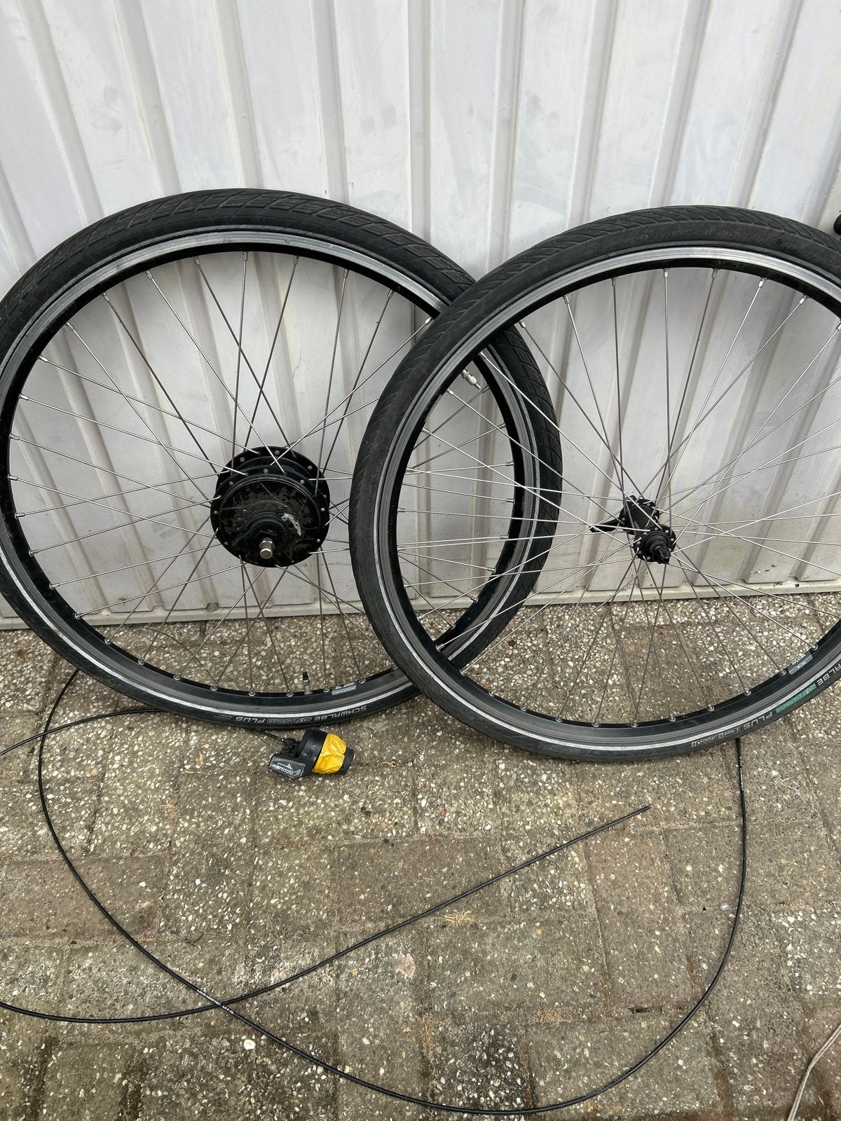 2 Rih Omega velgen met Schwalbe banden en Enviolo naaf, Gebruikt, Aluminium, Ophalen, Elektrische fiets