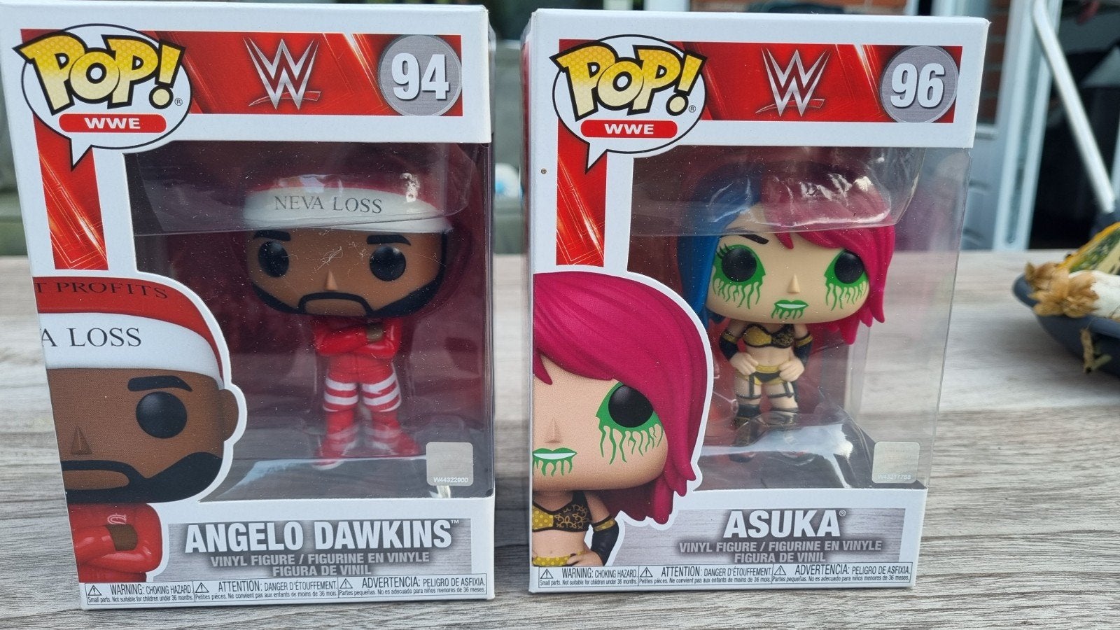 Funko Pop! WWE Angelo Dawkins #94 & Asuka #96, Ophalen of Verzenden, Nieuw
