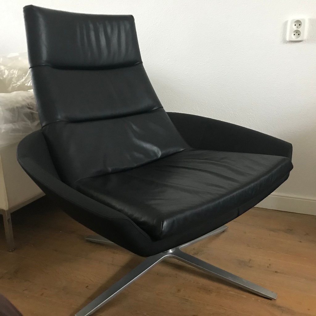 Montis Hugo fauteuil stoel design leer draaibaar modern, Huis en Inrichting, Fauteuils, Gebruikt, Ophalen of Verzenden, Nvt, Nvt