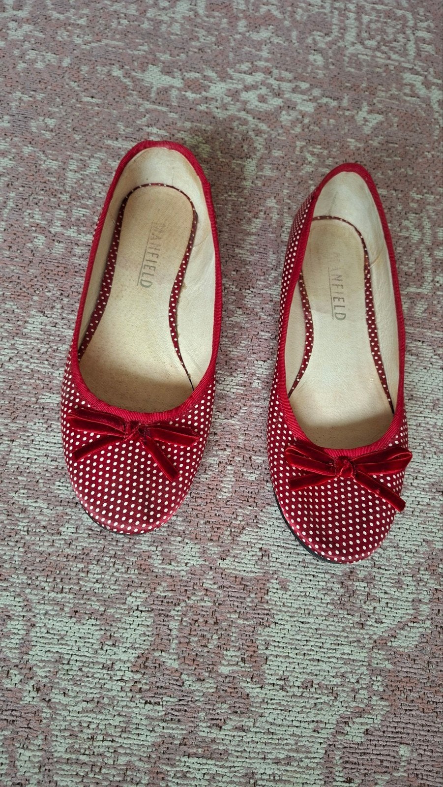 schattige ballerina's, Kleding | Dames, Schoenen, Ophalen, Ballerina's, Gedragen, Rood