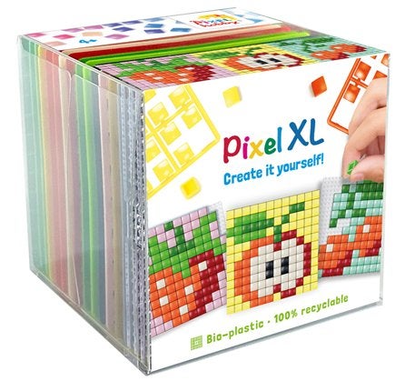 Pixelhobby Create it yourself XL kubusset 24203 fruit 6,2 cm, ., Nieuw, Ophalen of Verzenden, .