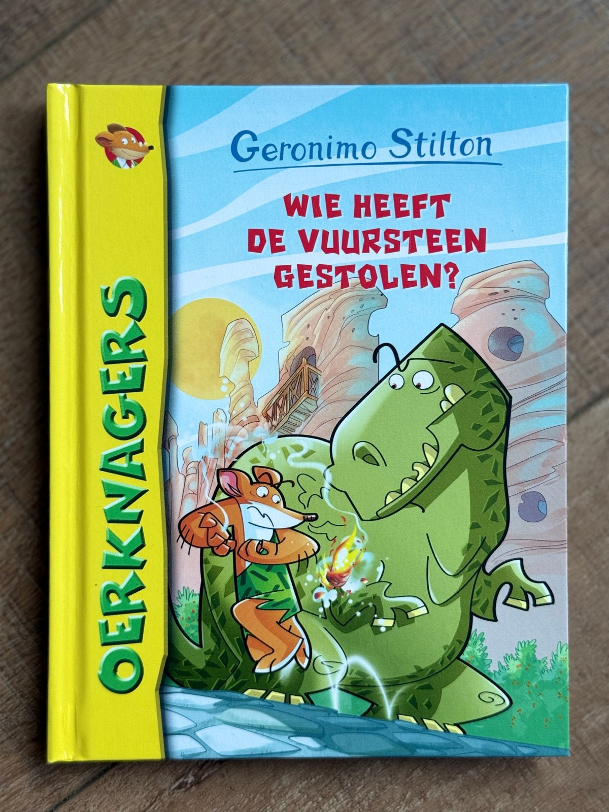 Geronimo Stilton Oerknagers: Wie heeft de vuursteen gestolen, Ophalen of Verzenden, Zo goed als nieuw, Fictie algemeen