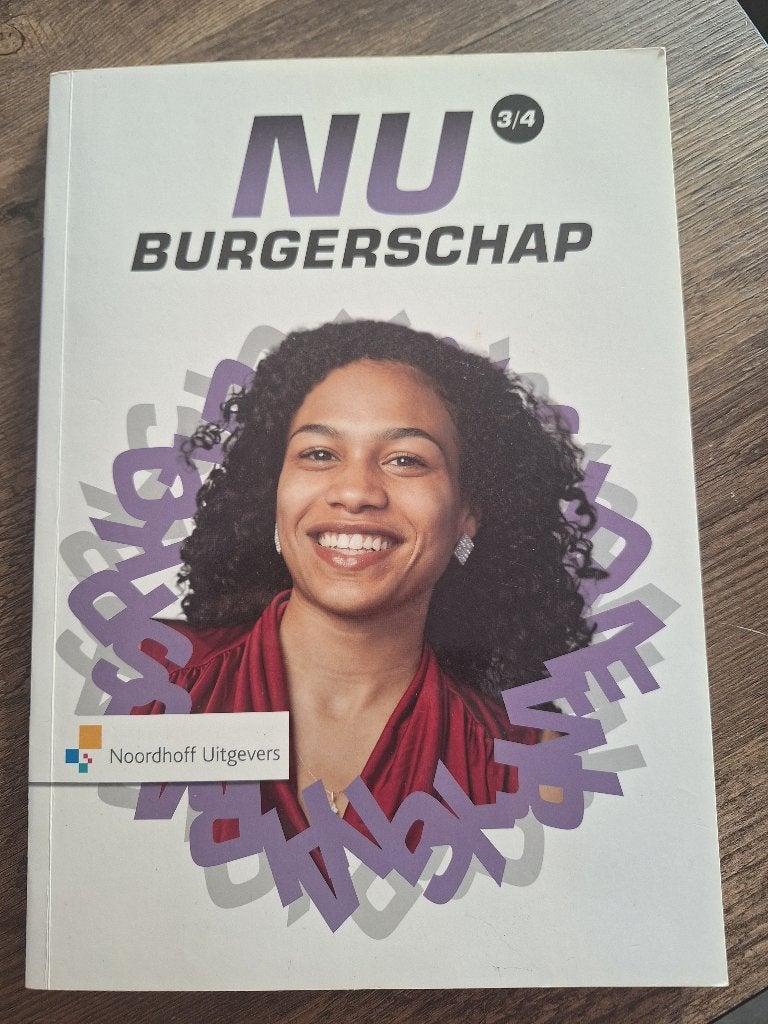 Studieboek NU burgerschap 3/4, Boeken, Ophalen of Verzenden, Beta, Zo goed als nieuw, MBO